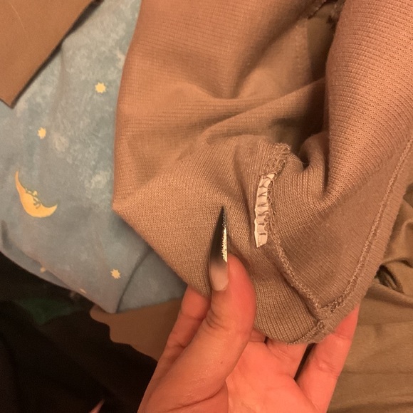 Bustier-styled, ruched long sleeve blouse - Picture 10 of 11